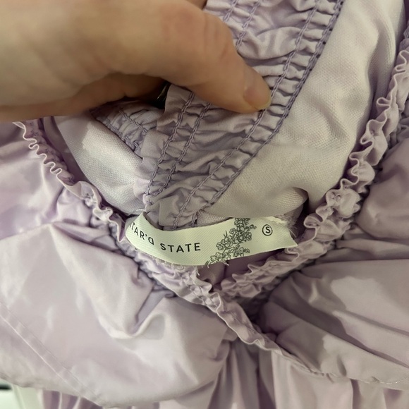 Spring Lavender Ruffle Dress - Picture 3 of 4